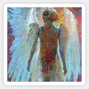 angelic figure Sticker